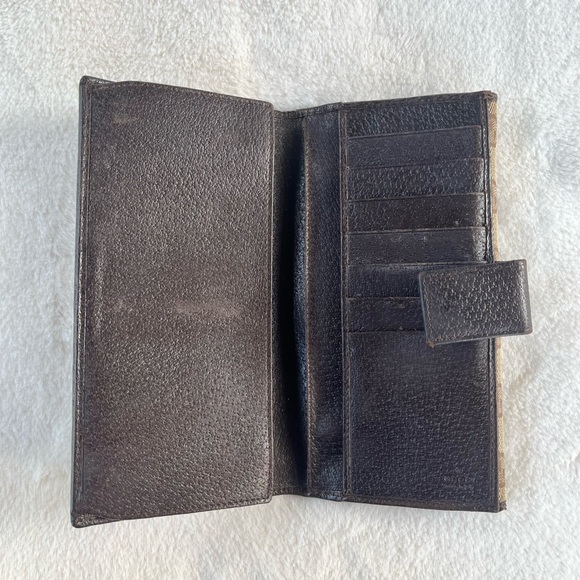 Authentic GUCCI Long Wallet GG Canvas Leather Brown - Picture 3 of 15